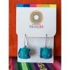 Earrings Embroidery Flowers - Image 2