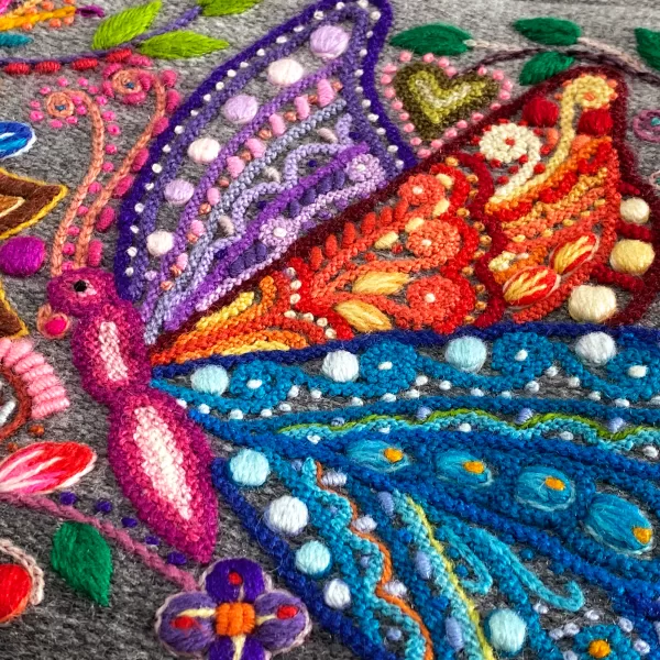 Clutch Embroidery Butterfly (Ready To Ship) - Image 4